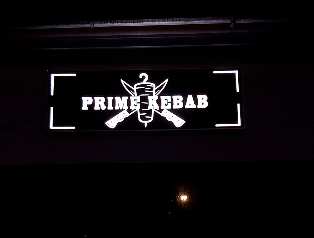 Lord Reklama - Prime Kebab - svetelný panel